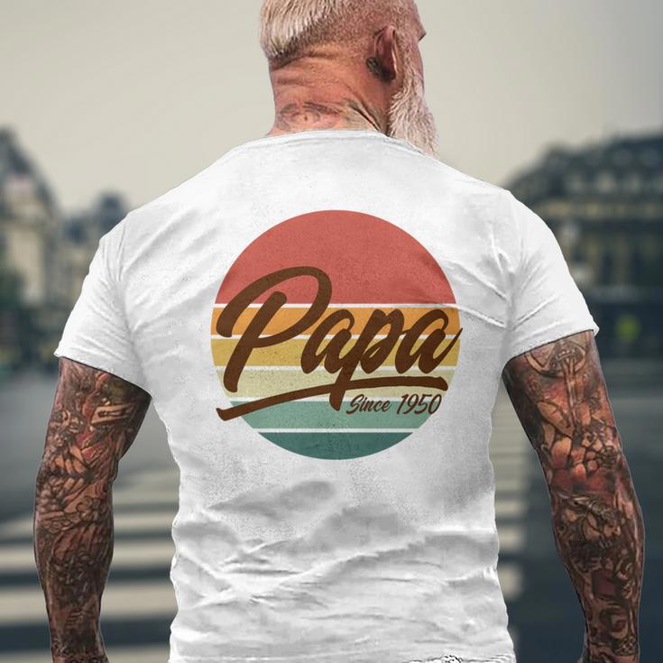 Papa Seit 1951 70 Geburtstag 70 Jahre Alt Papa T-Shirt mit Rückendruck Geschenke für alte Männer