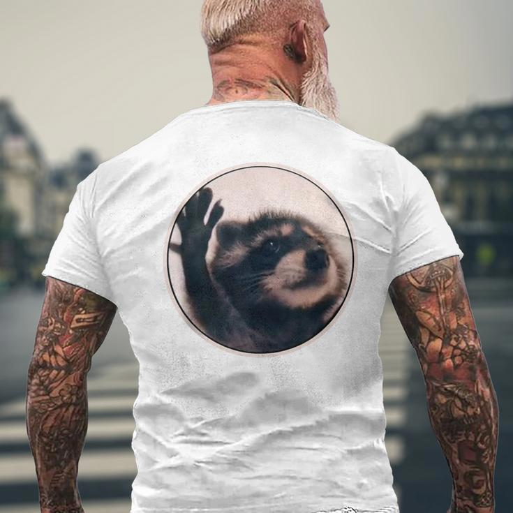 Pedro Raccoon Dancing Popular Internet Meme Mapache Dance Men's T-shirt Back Print Gifts for Old Men