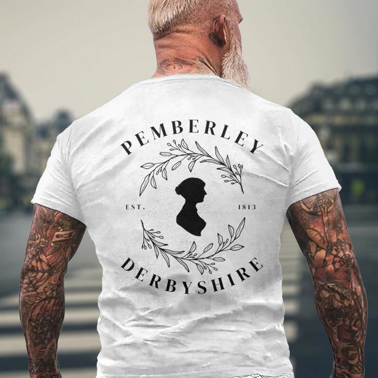 Pemberley Derbyshire 1813 Pride And Prejudice Jane Austen Men's T-shirt Back Print Gifts for Old Men