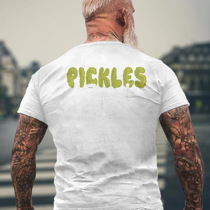 Pickles Squad Costume Pickles Lover Men's T-shirt Back Print Gifts for Old Men