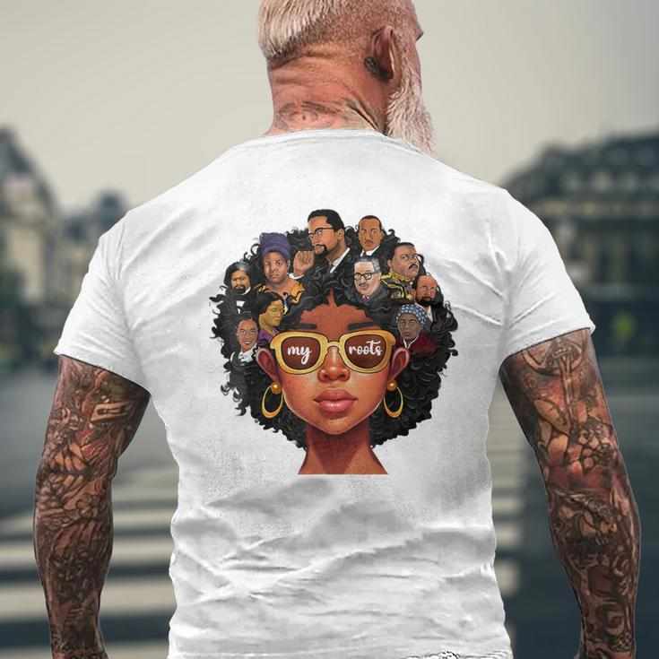 Proud Of My Roots Bhm Black Pride Black Melanin Women Men's T-shirt Back Print Gifts for Old Men