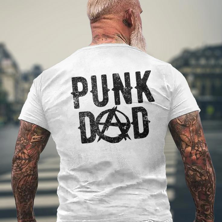 Punk Dad Punk Rock Is Not Dead Anarchy Misfit Father Men's T-shirt Back Print Gifts for Old Men