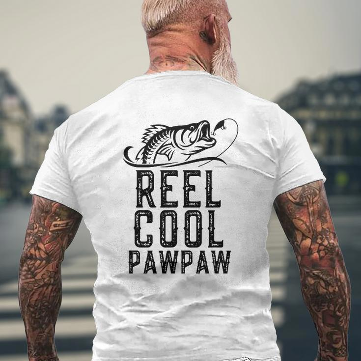Reel Cool Pawpaw Fishing Grandpa Christmas Mens Back Print T-shirt Gifts for Old Men