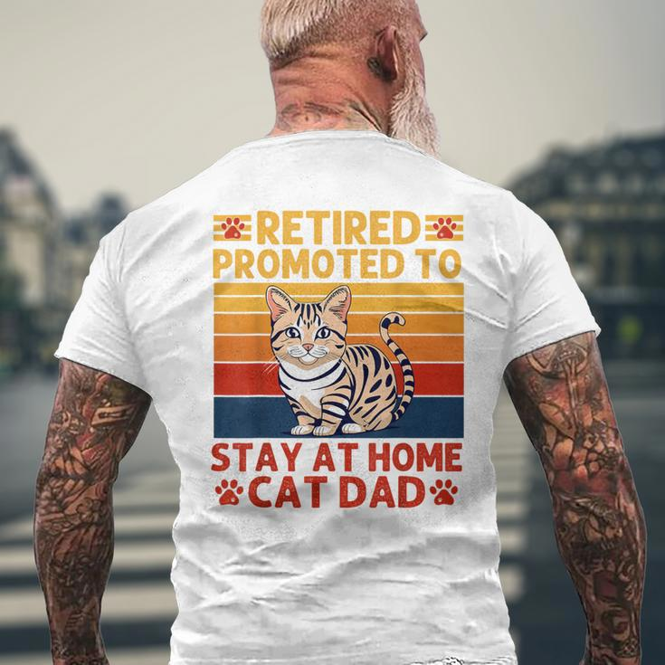 Retirement Quote For Dad 2024 Retired Pet Cats Lover Men's T-shirt Back Print Gifts for Old Men