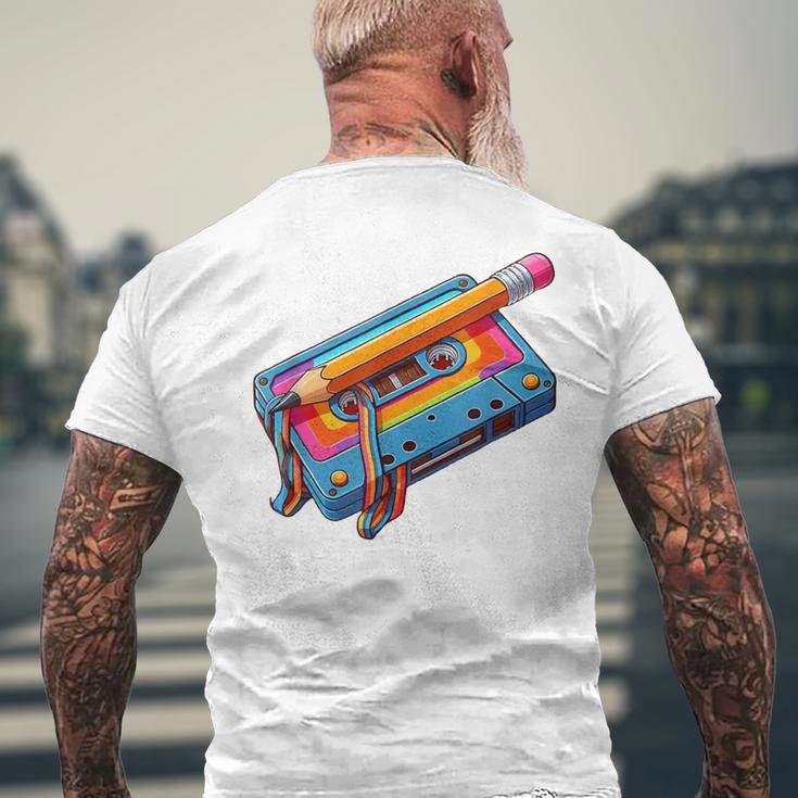 Retro 80Er 90Er Jahre Party Verkleidung Kassette T-Shirt mit Rückendruck Geschenke für alte Männer