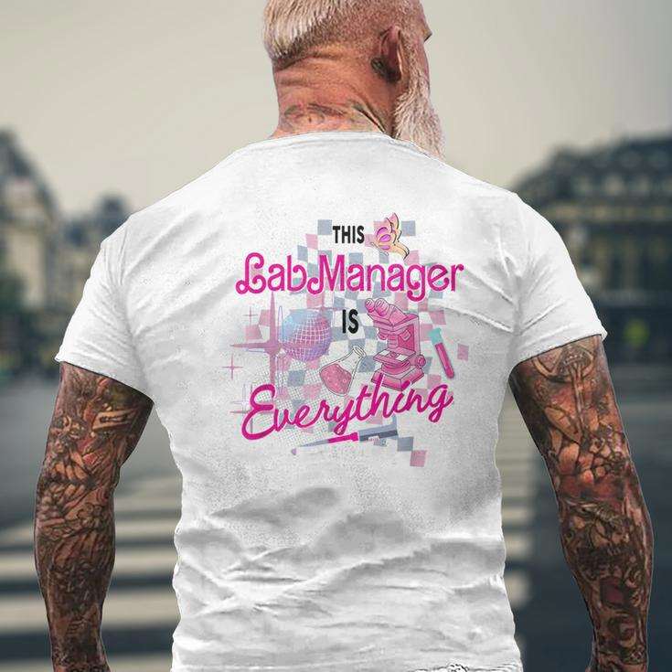 Retro This Lab Manager Is Everything Lab Week 2024 Men's T-shirt Back Print Gifts for Old Men