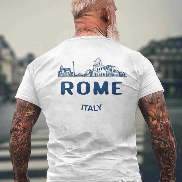 Rome Vintage Rome Travel Italy Souvenirs Men's T-shirt Back Print Gifts for Old Men