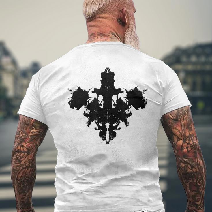 Rorschach Ink Blot TestPsychology Men's T-shirt Back Print Gifts for Old Men