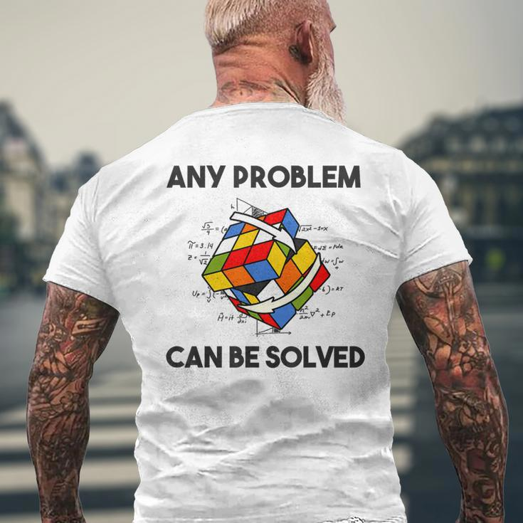 Rubik Cube Magic Cube Retro Rubi Vintage Nerd T-Shirt mit Rückendruck Geschenke für alte Männer