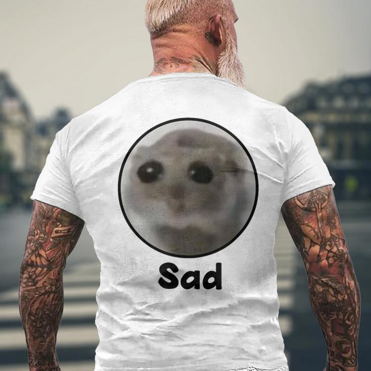 Sad Hamster T-Shirt mit Rückendruck Geschenke für alte Männer