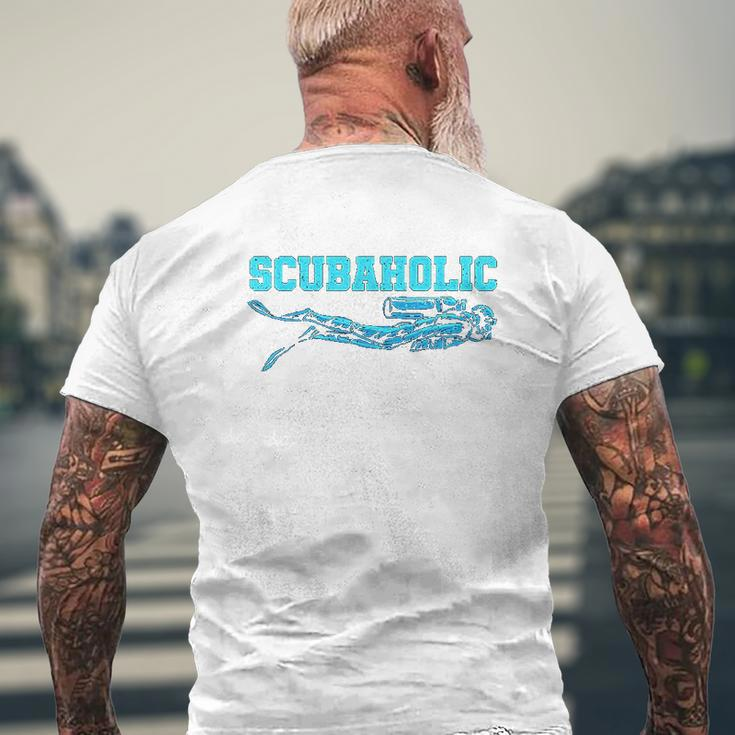 Scuba Diving Diver Dive V2 Mens Back Print T-shirt Gifts for Old Men