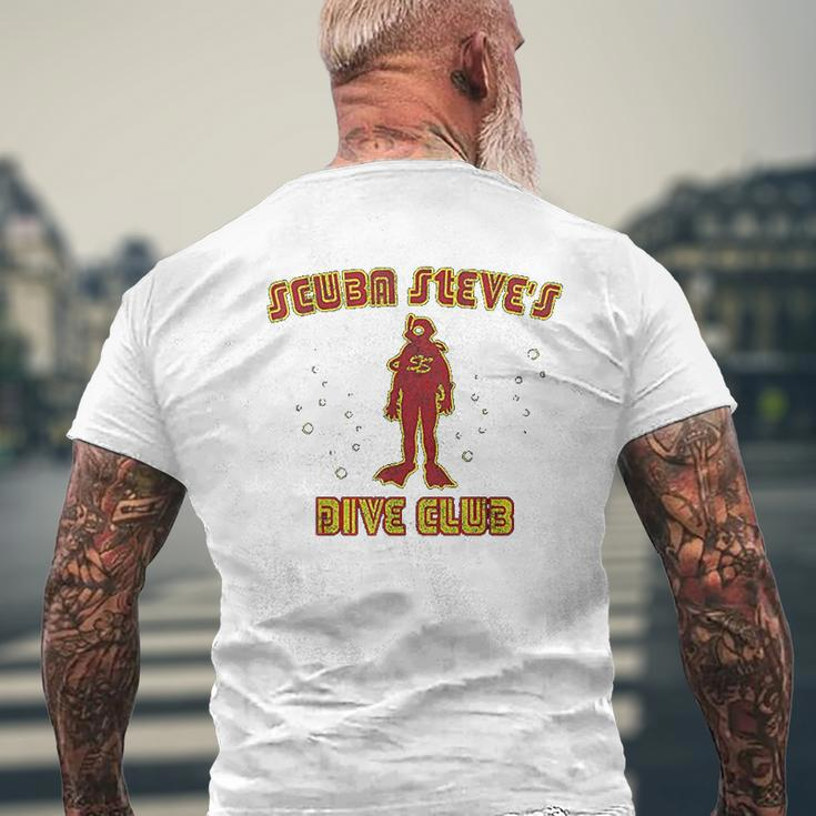 Scuba Steve's Dive Club Mens Back Print T-shirt Gifts for Old Men