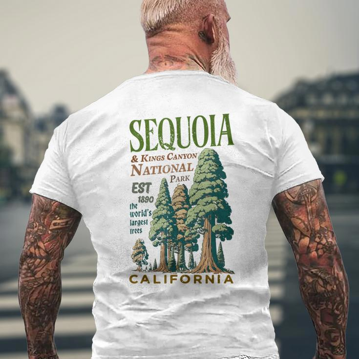 Sequoia Kings Canyon National Parks Men's T-shirt Back Print Gifts for Old Men