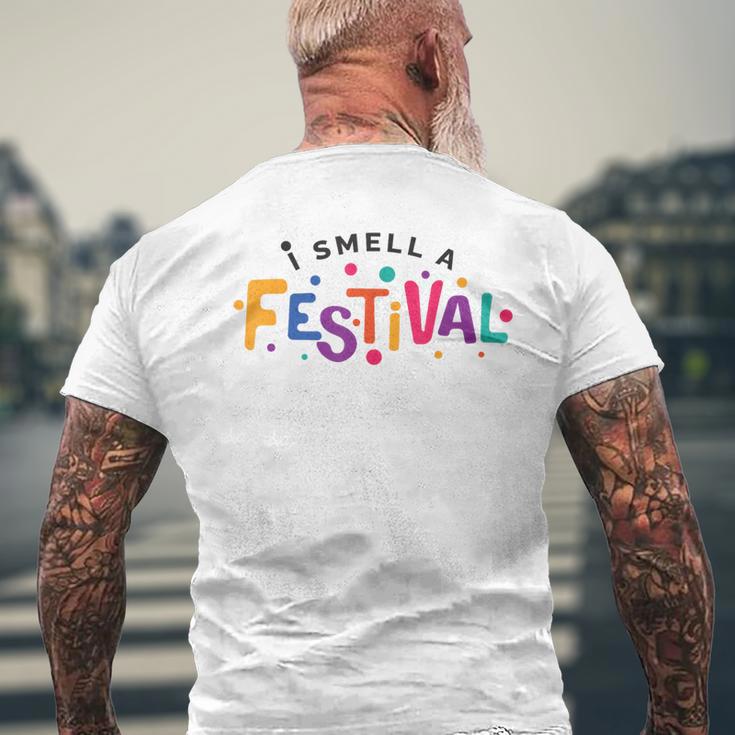 I Smell A Festival Music Cultural Party Men's T-shirt Back Print Gifts for Old Men