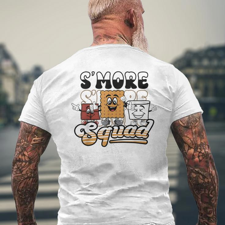 Smores Squad Marshmallow Camping Crew Campfire Matching Men's T-shirt Back Print Gifts for Old Men