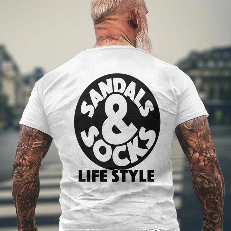 Sock Hop Beach Lifestyle Clothes Men's T-shirt Back Print Gifts for Old Men