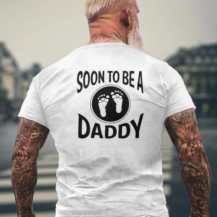 Soon To Be A Daddy New Father Mens Back Print T-shirt Gifts for Old Men