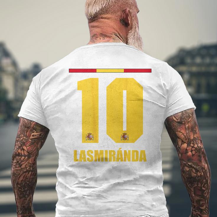 Spain Sauf Jersey Lasmiranda Sun Name T-Shirt mit Rückendruck Geschenke für alte Männer