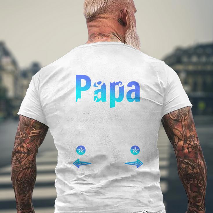 Stiefpapa Outfit Stiefvater Bonus Papa Spruch T-Shirt mit Rückendruck Geschenke für alte Männer