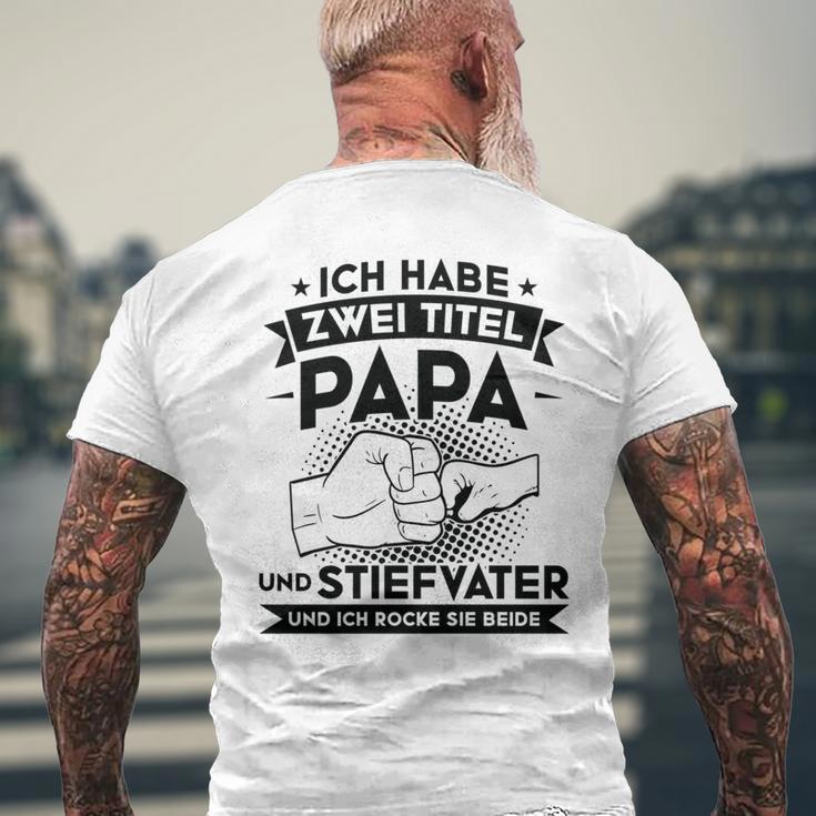 Stiefvater Stiefpapa Papa T-Shirt mit Rückendruck Geschenke für alte Männer