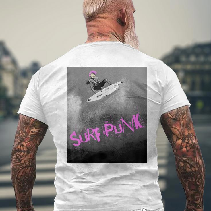 Surf Punk Violent Pink Men's T-shirt Back Print Gifts for Old Men
