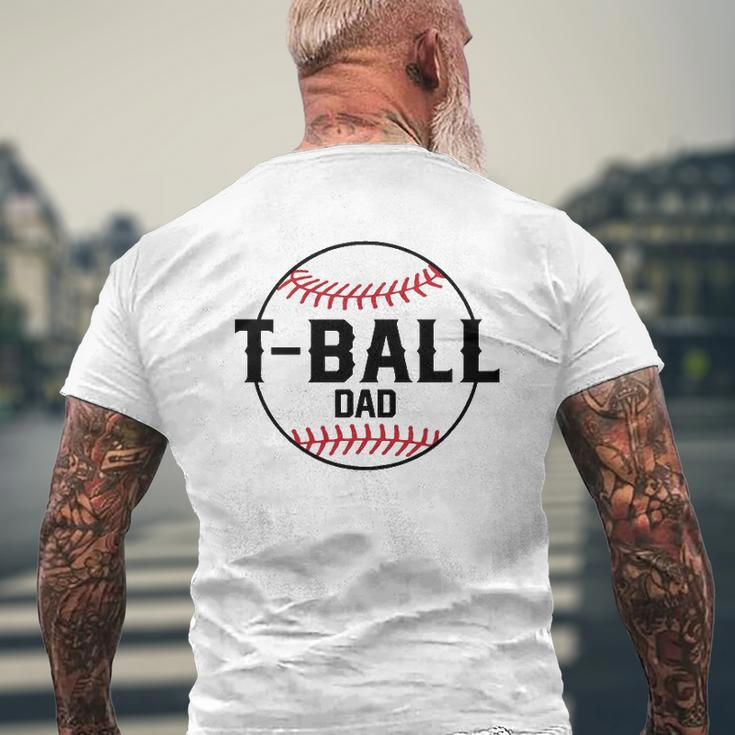 T Ball Dad Tee For Men Baseball Father Sports Fan Hero Mens Back Print T-shirt Gifts for Old Men