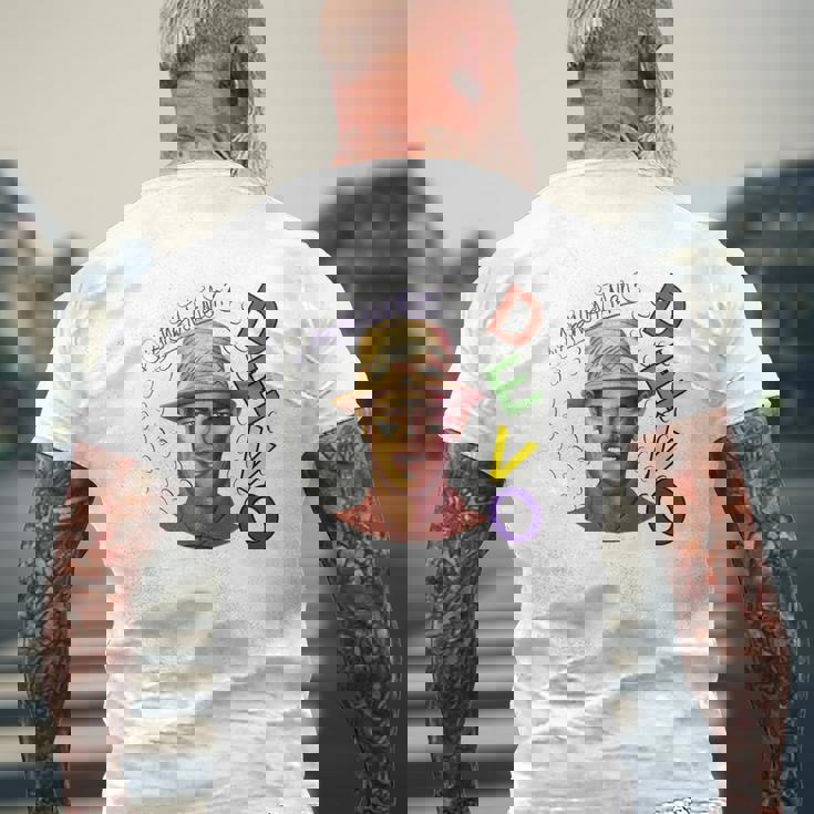T-shirt imprimé au dos Hommage à Devo Are We Not Men? Design New Wave Cadeaux pour les vieillards