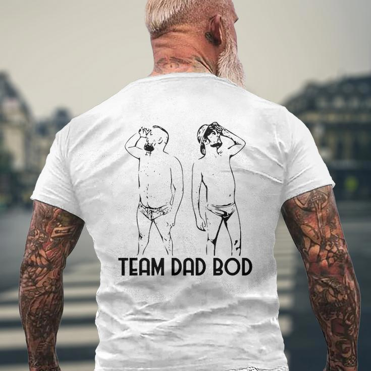 Team Dad Bod Dad Body Father's Day Group Mens Back Print T-shirt Gifts for Old Men