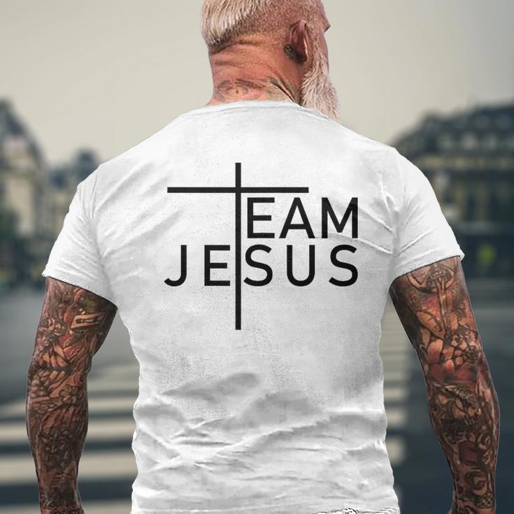 Team Jesus Cross Religion Jesus Believe T-Shirt mit Rückendruck Geschenke für alte Männer