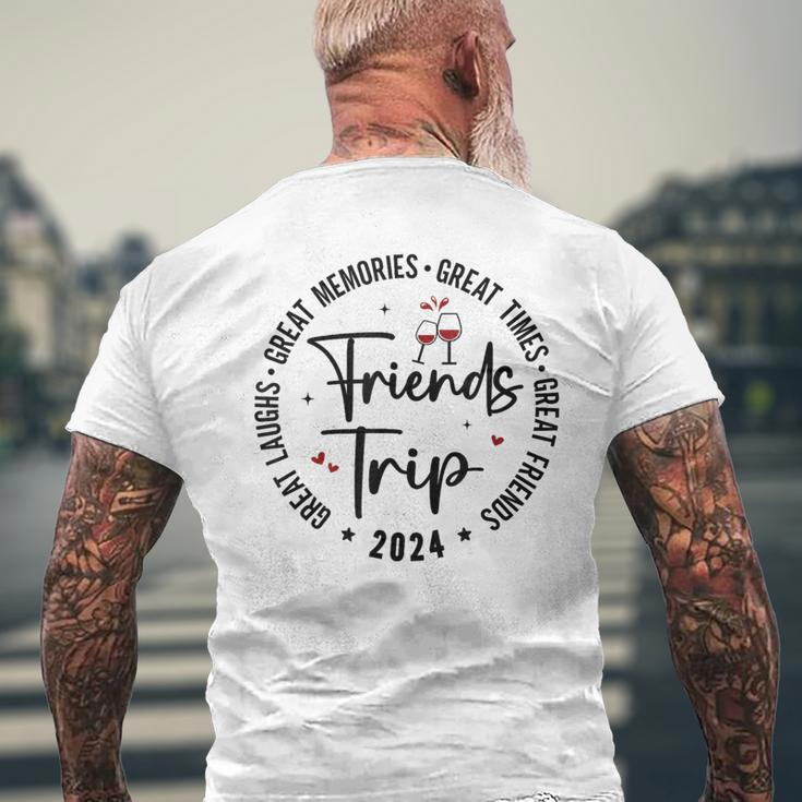 Trip Vacation 2024 Friends Matching Group Men's T-shirt Back Print Gifts for Old Men