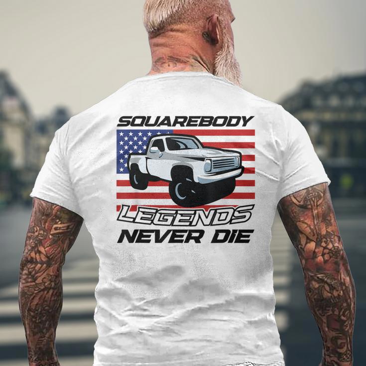 Truck Pickup 4X4 Pick Up Driver Legends Squarebody Men's T-shirt Back Print Gifts for Old Men