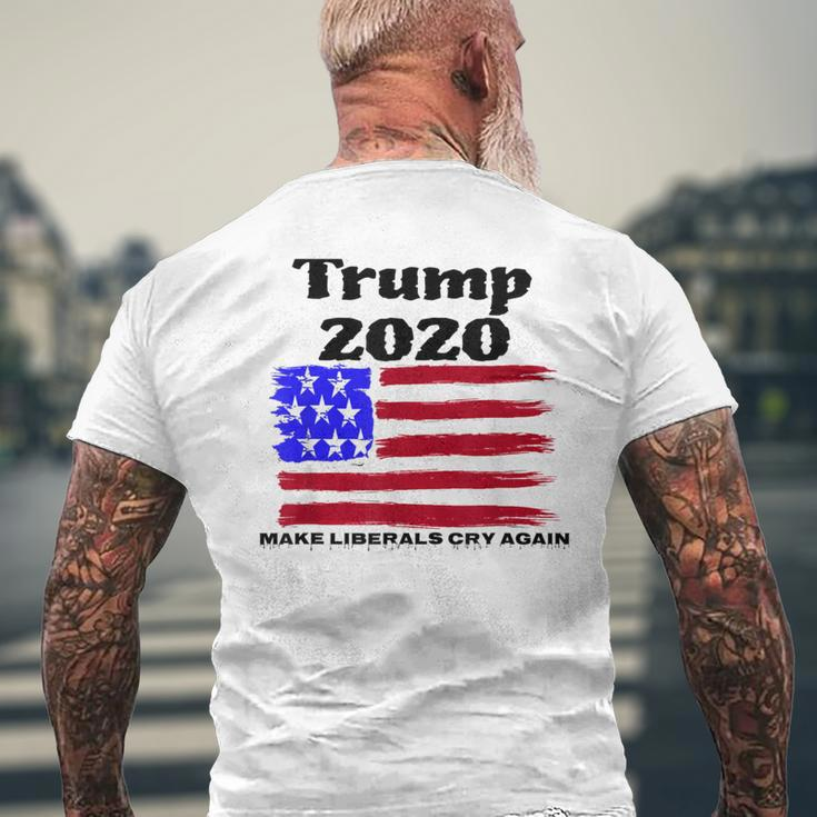 Trump 2020 Make Liberals Cry Again Political Men's T-shirt Back Print Gifts for Old Men