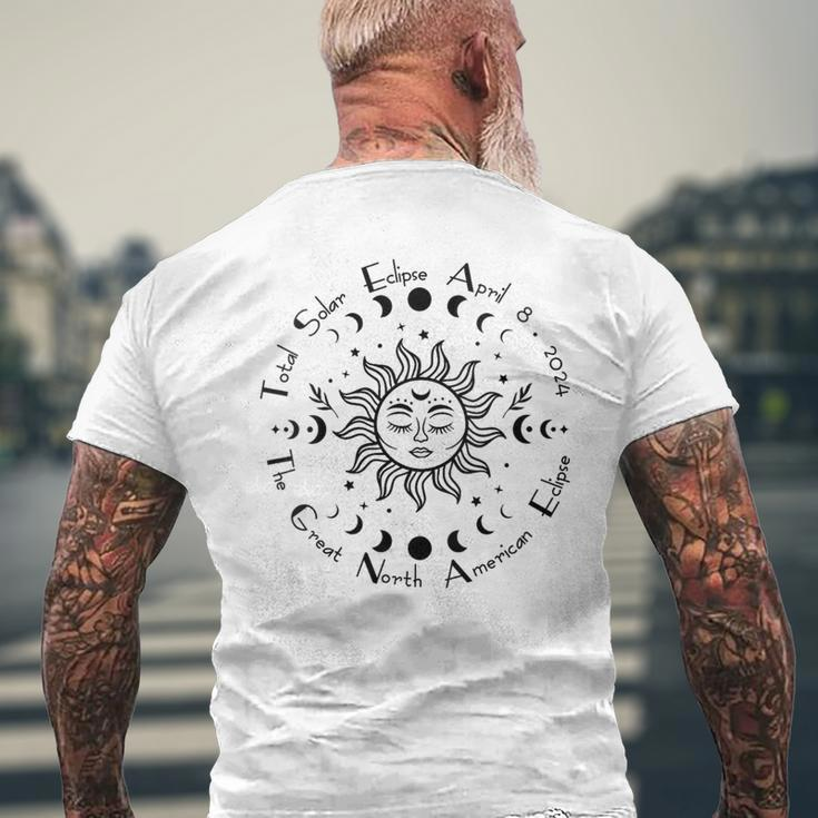 Twice In A Lifetime Solar Eclipse 2024 Total Eclipse Men's T-shirt Back Print Gifts for Old Men