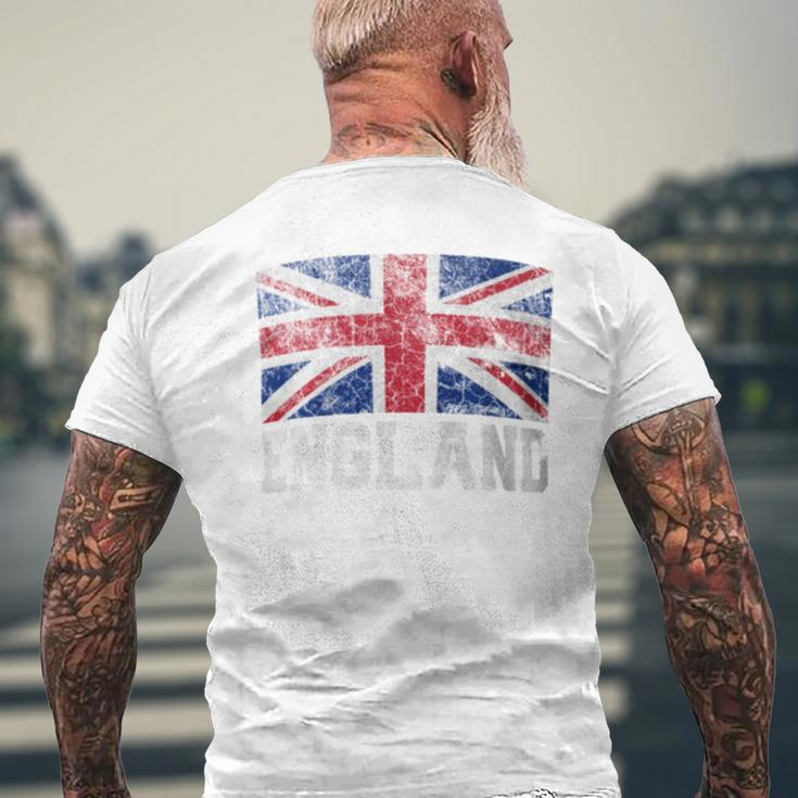 Union Jack Flag Uk England United Kingdom Roots Women Men's T-shirt Back Print Gifts for Old Men