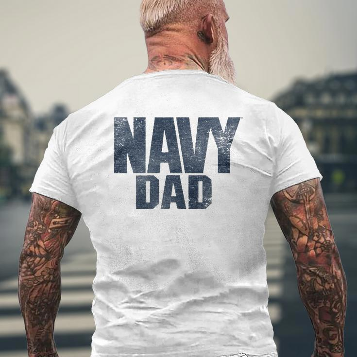 US Navy Dad Mens Back Print T-shirt Gifts for Old Men