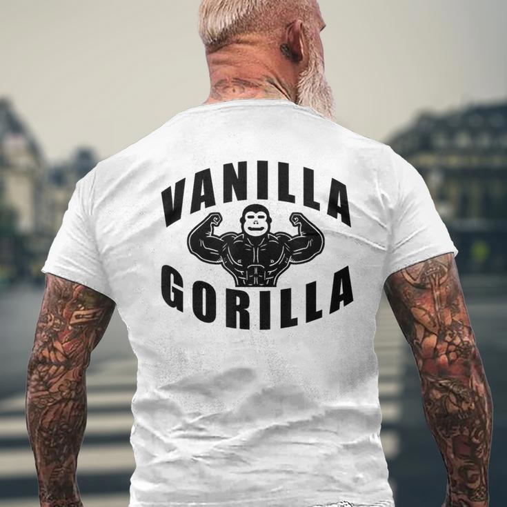 Vanilla Gorilla Muscle Men's T-shirt Back Print Gifts for Old Men