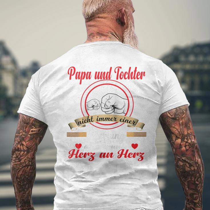 Vatertag Papa Und Tochter Partnerlook Besterater Raglan T-Shirt mit Rückendruck Geschenke für alte Männer