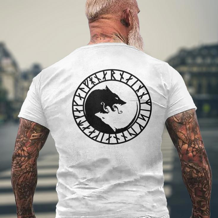 Viking Rune Ulfhednar No Mercy Only Violence Norse Men's T-shirt Back Print Gifts for Old Men