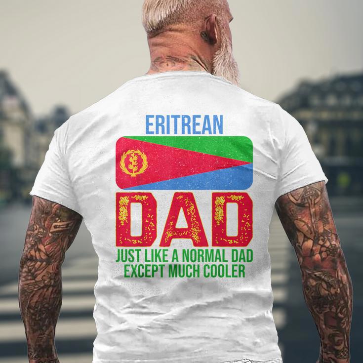 Vintage Eritrean Dad Eritrea Flag For Father's Day Men's T-shirt Back Print Gifts for Old Men