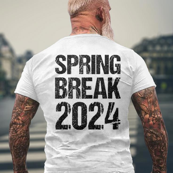 Vintage Spring Break 2024 Spring Break Teacher Men's T-shirt Back Print Gifts for Old Men
