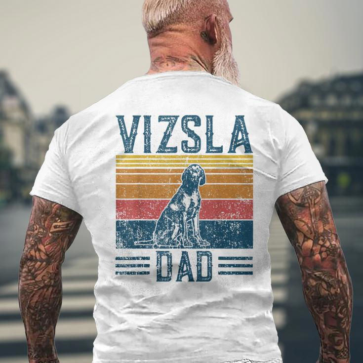 Vizsla Dad Vintage Hungarian Vorstehung Dog Vizsla Dad T-Shirt mit Rückendruck Geschenke für alte Männer