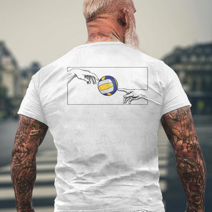 Volleyball Ball For Volleyballers For Beach Volleyball T-Shirt mit Rückendruck Geschenke für alte Männer