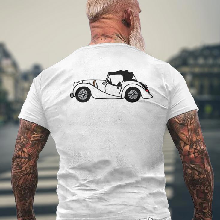 White Morgan 44 44 Car Drawing Men's T-shirt Back Print Gifts for Old Men