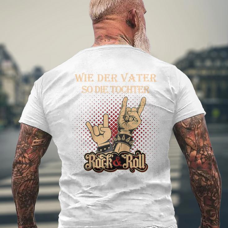 Wie Derater So Die Tochter Papa Opa Rock & Rollatertag Raglan T-Shirt mit Rückendruck Geschenke für alte Männer