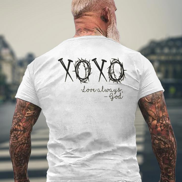 Xoxo Love Always God Men's T-shirt Back Print Gifts for Old Men