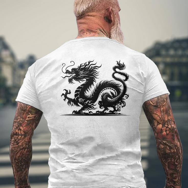 Year Of The Dragon Chinese New Year Zodiac Men's T-shirt Back Print Gifts for Old Men