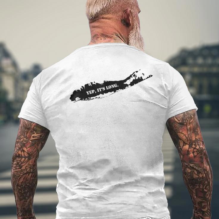 Yep It's Long Long Island Men's T-shirt Back Print Gifts for Old Men