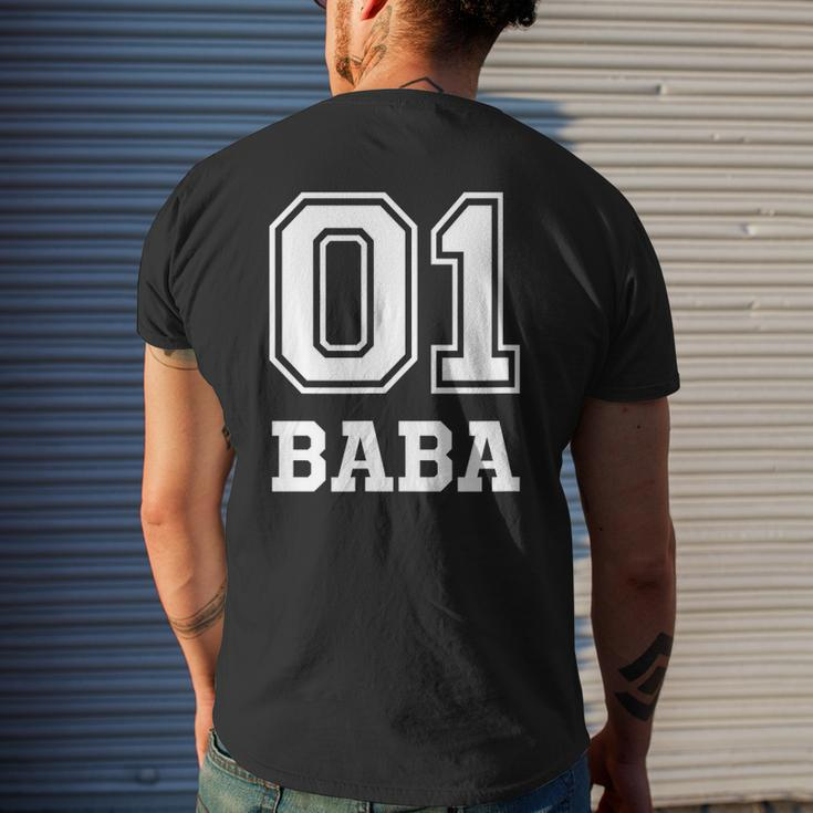 01 Baba Number 1 One Christmas Mens Back Print T-shirt Gifts for Him
