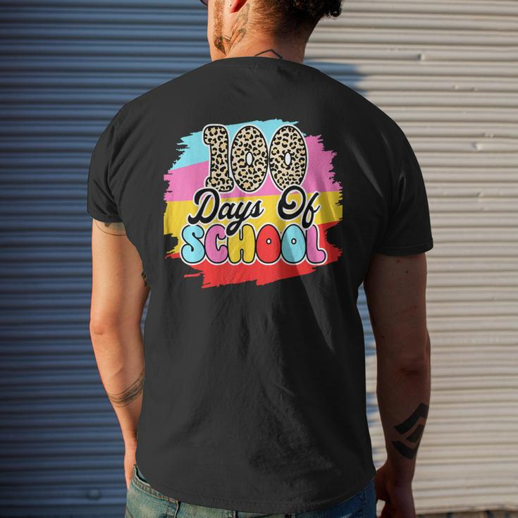 100 Days Of School 100 Days Smarter 100Th Day Of School Men's T-shirt Back Print Gifts for Him