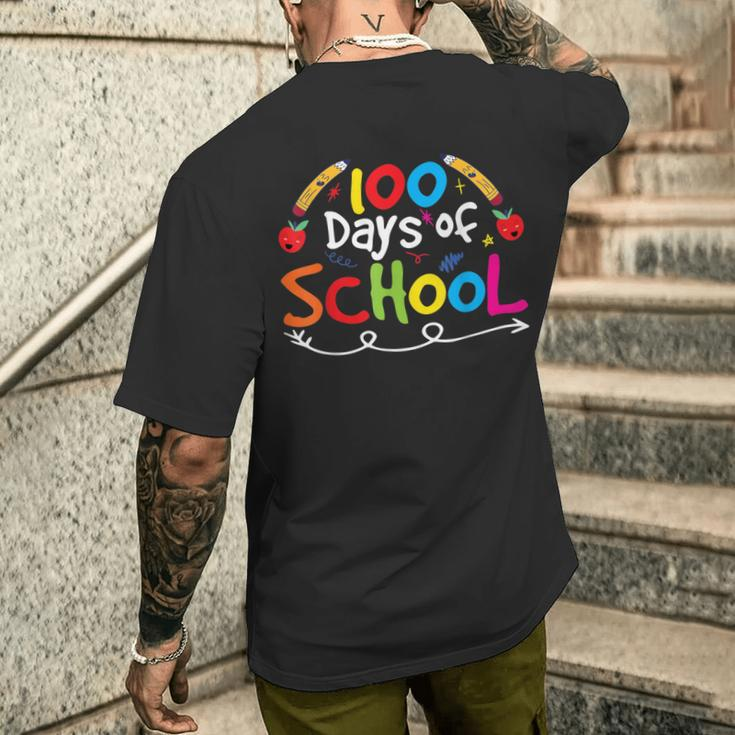 100 Tage Schule Team Süß Sprüche T-Shirt mit Rückendruck Geschenke für Ihn